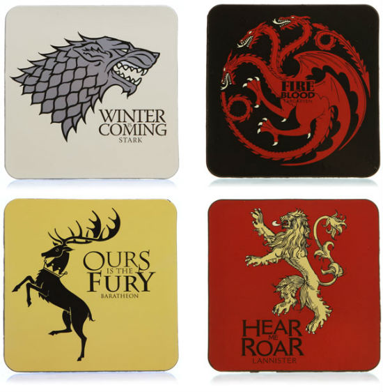 game of thrones coasters