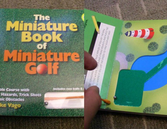 miniature book of miniature golf