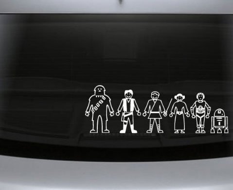 star wars family decals