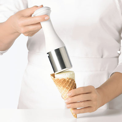 ice cream scoop and stack