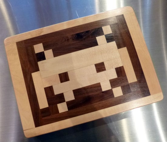 space invaders cutting board etsy
