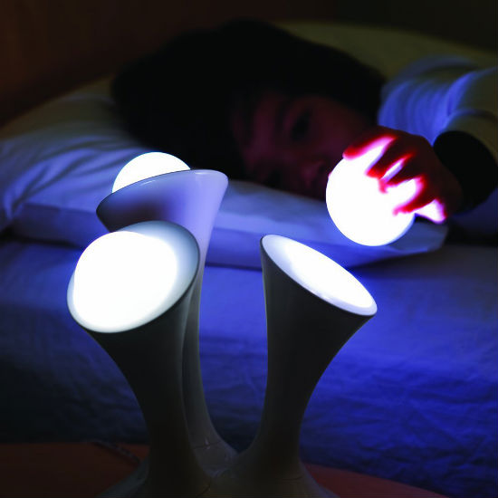 glowing night lamp with removable balls