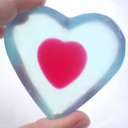 zelda heart soap