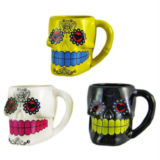 sugar skull mug set