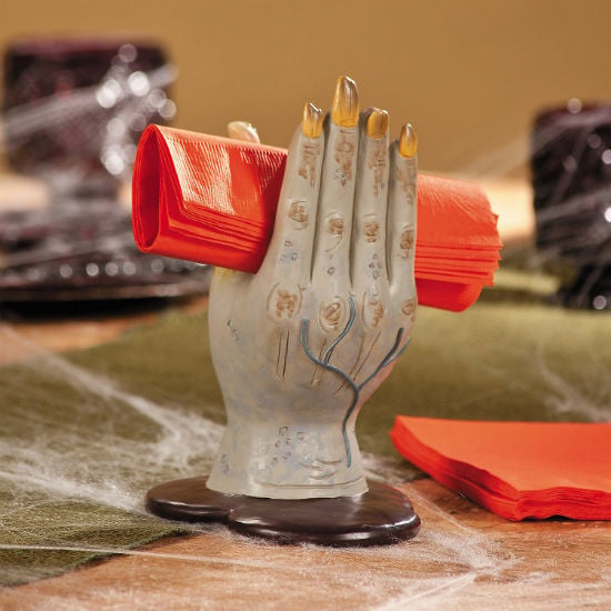 zombie hand napkin holder