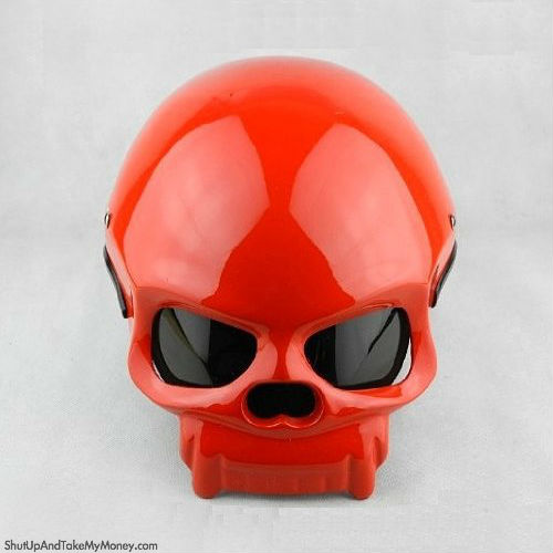 red skull helmet 