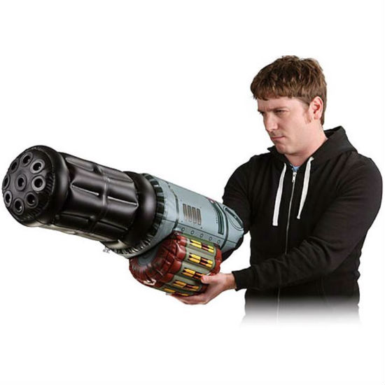 inflatable minigun arm