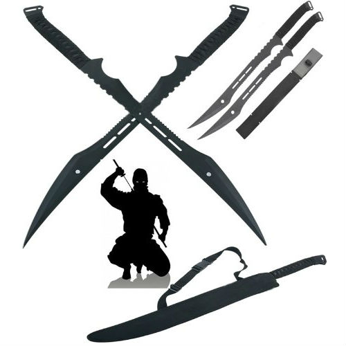 double ninja swords with sheath 