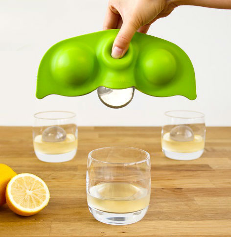 frozen peas ice mold 