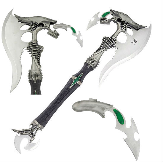 alien battle axe with removable dagger