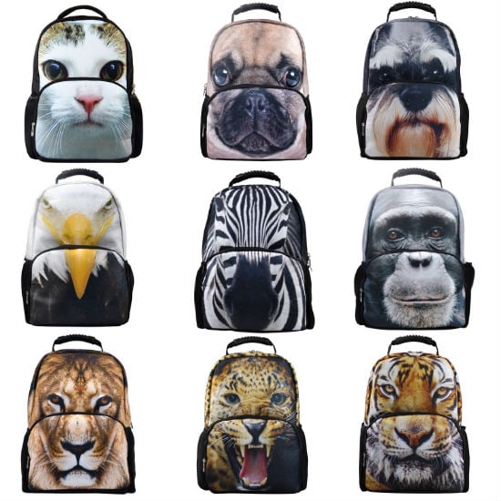big face animal backpacks