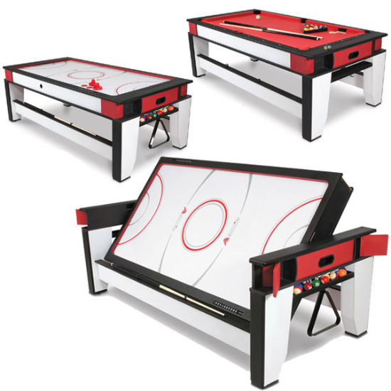 rotating air hockey to billiards table
