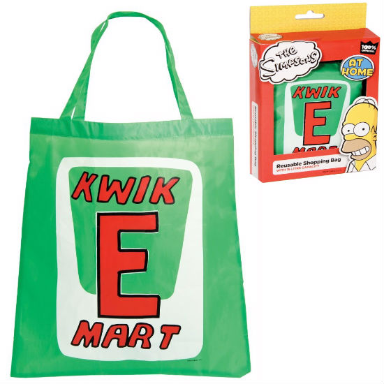 the simpsons reusable kwik e mart shopping bag