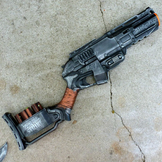 Steampunk Nerf Gun Armor Knife Set.