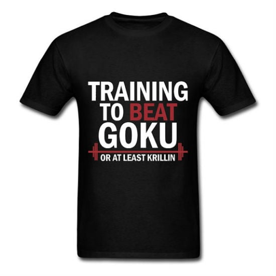 training to beat goku tee 