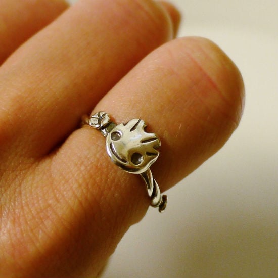 Baby Groot Silver Ring