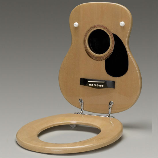 guitar toilet seat