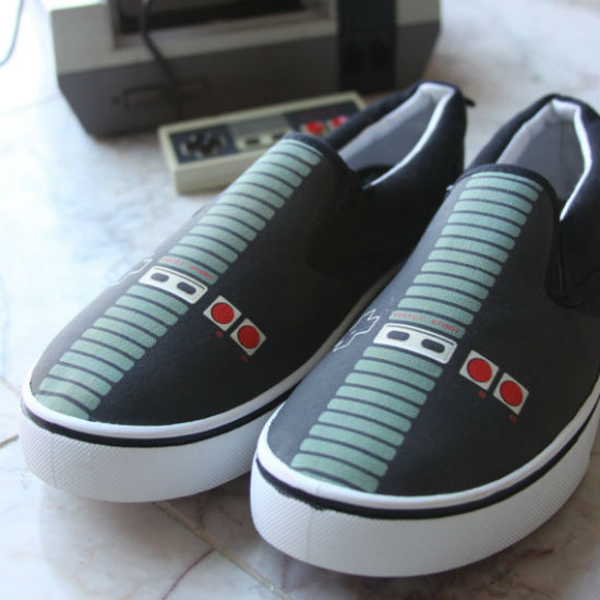 custom nes controller shoes 