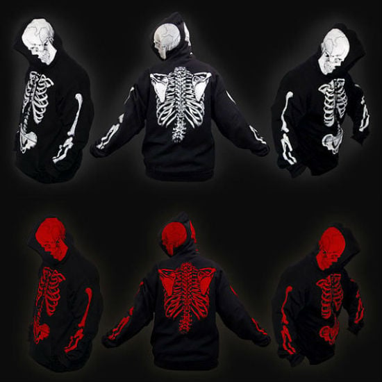 skeleton hoodie 