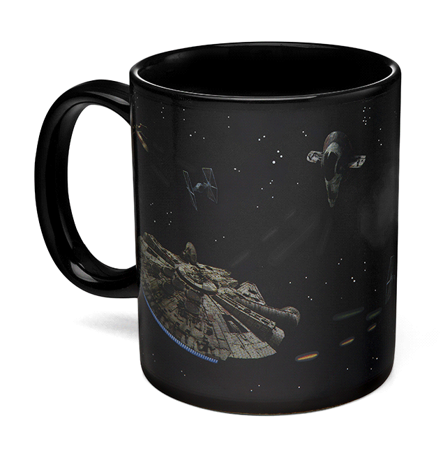 star wars battle scene heat changing mug 
