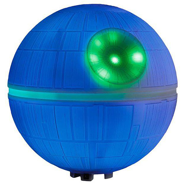death star christmas tree topper blue