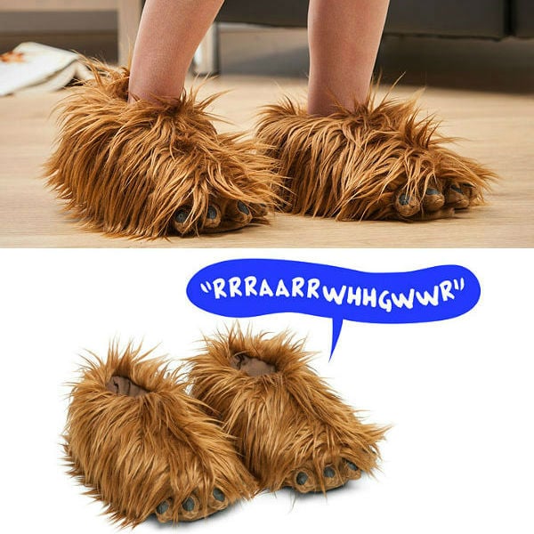 best-star-wars-products-chewbacca-slippers