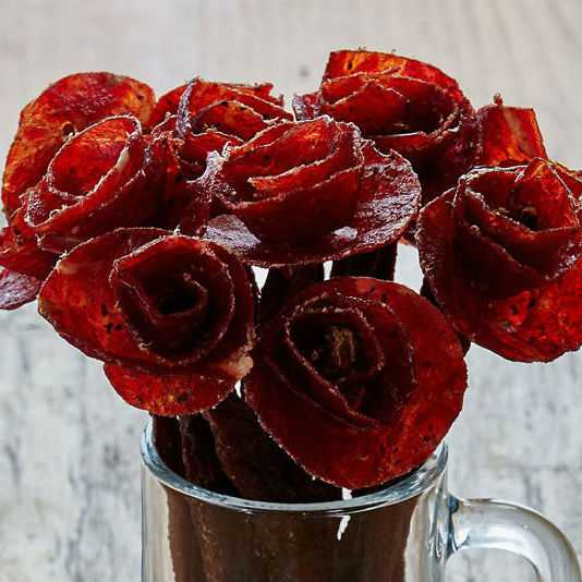 beef jerky rose bouquet 
