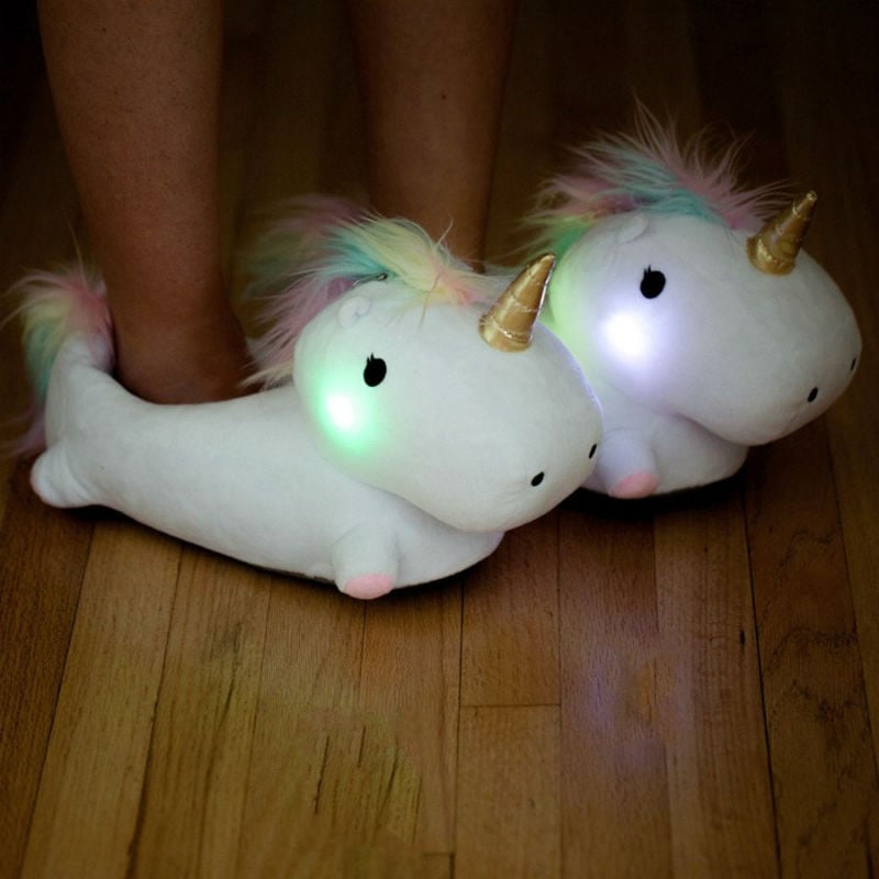 light up unicorn slippers 