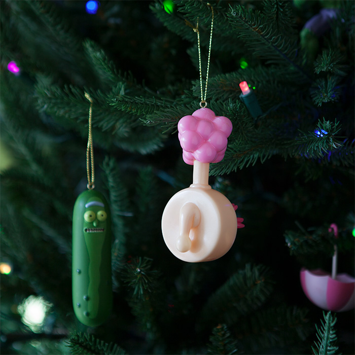 rick and morty plumbus christmas ornament 