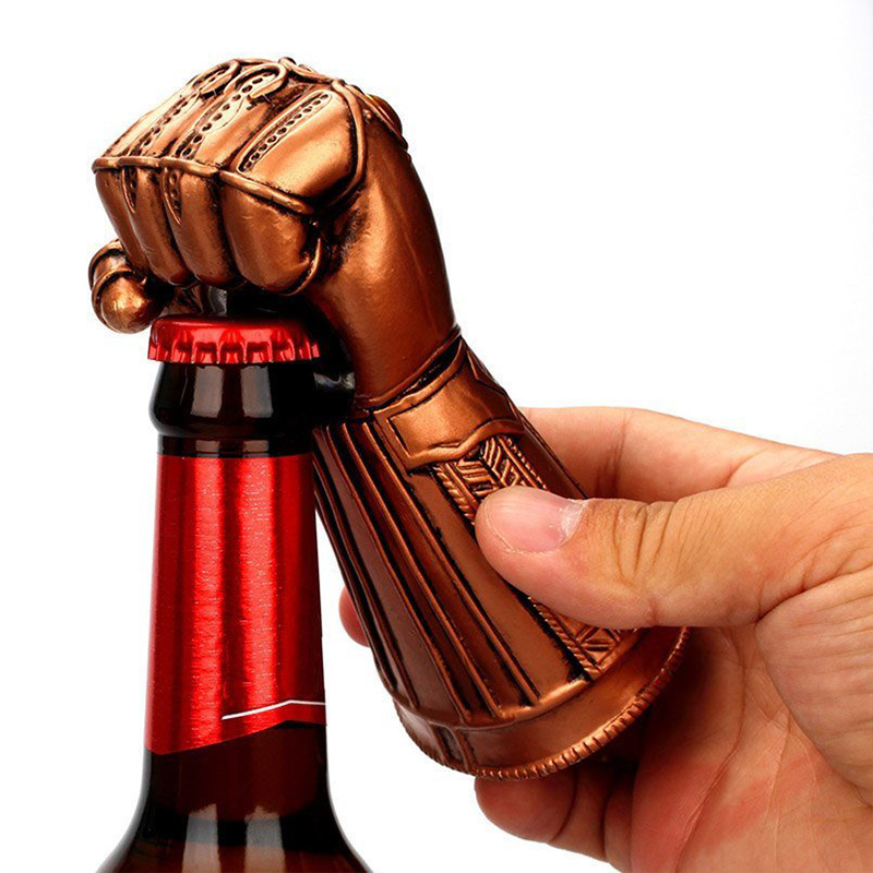 Avengers Endgame Thanos Iron Man Glove Infinity Gauntlet Beer Bottle Opener Prop