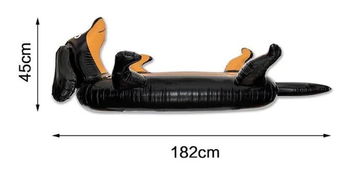 wiener dog pool float 