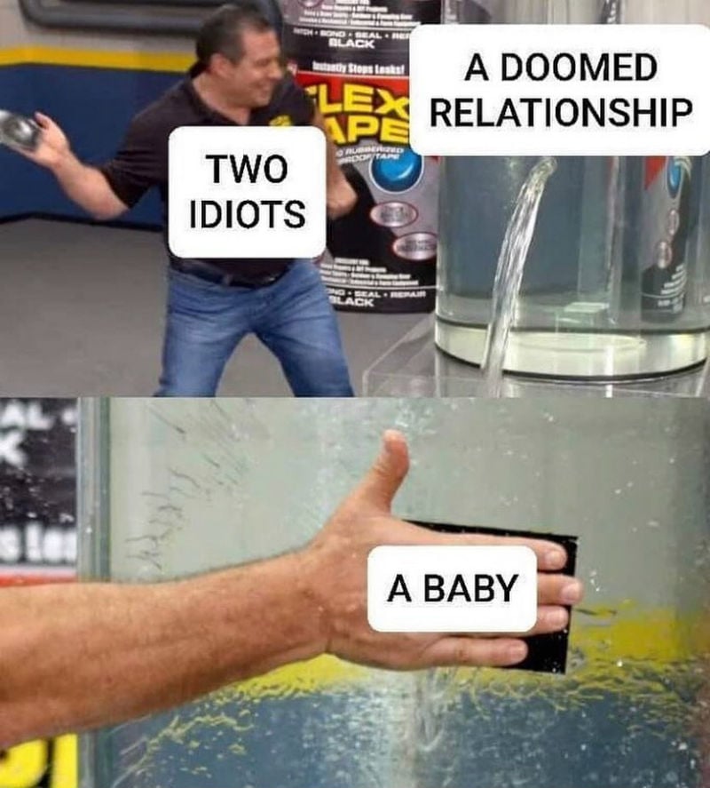 two idiots in.a doomed relationship meme