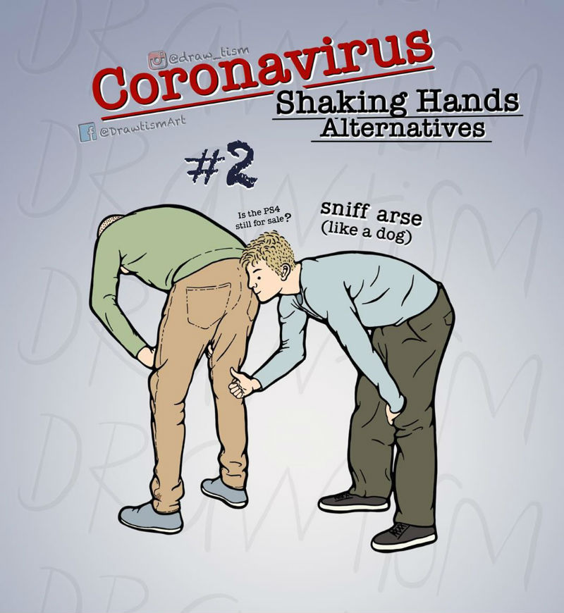 coronavirus shaking hands alternatives 