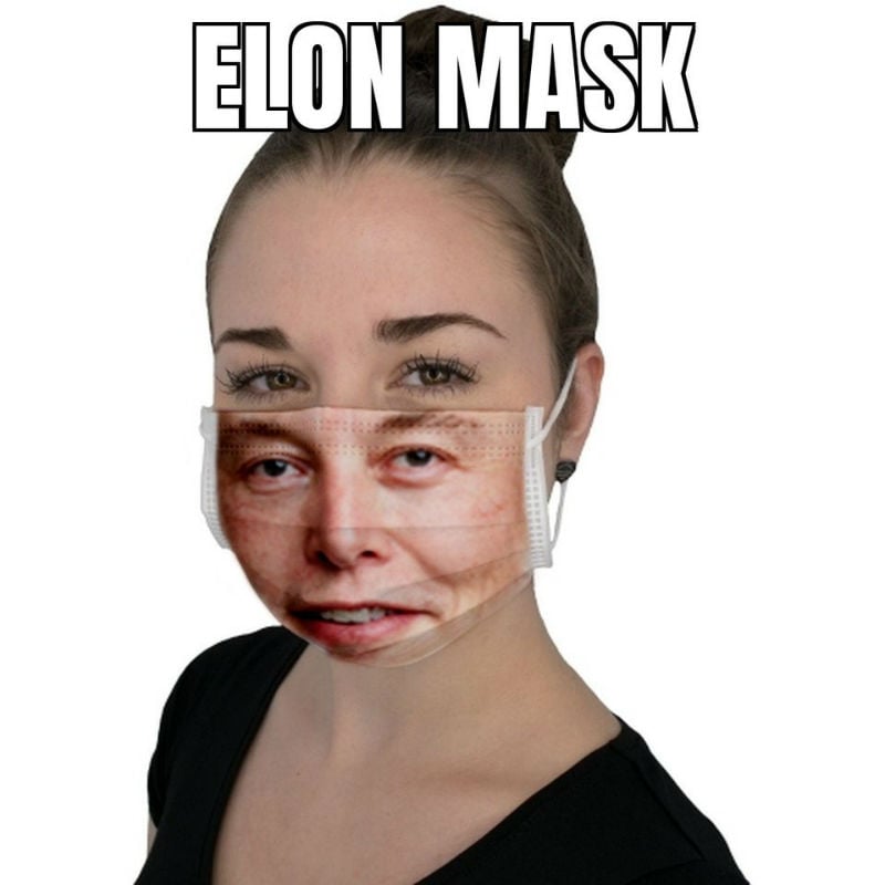 Elon Mask Elon Musk Face Mask Shut Up And Take My Money