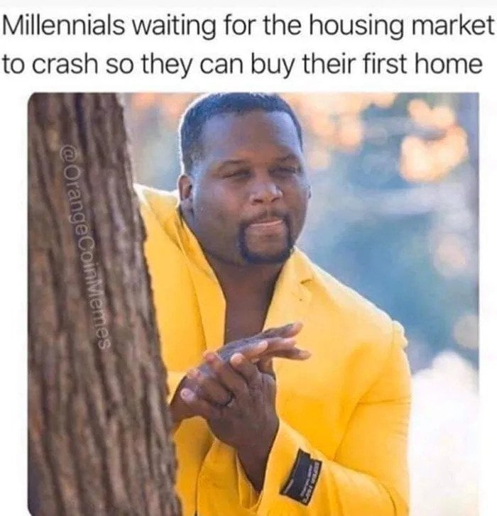 millennials waiting for the housing market to crash meme