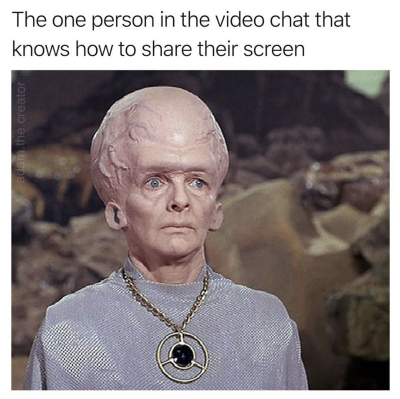 The One Person In The Video Chat That Knows How To Share ...