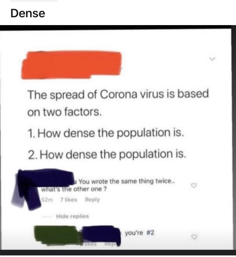 the spread of corona virus 