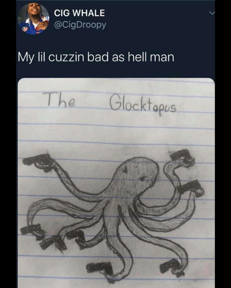 the glocktopus meme