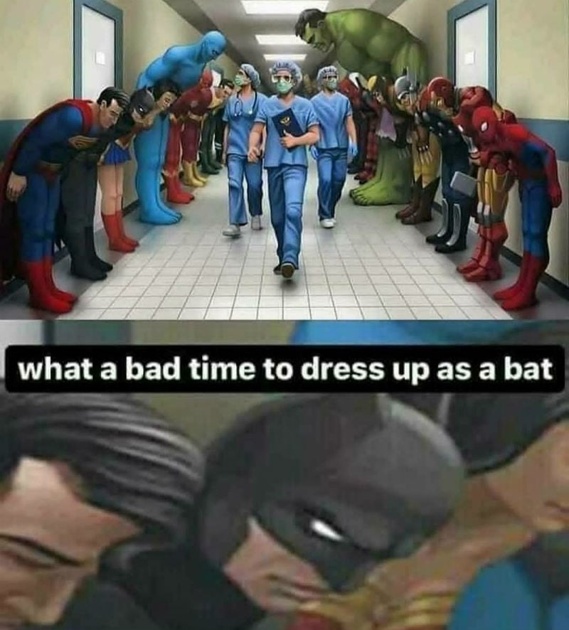what a bad time to dress up as a bat 