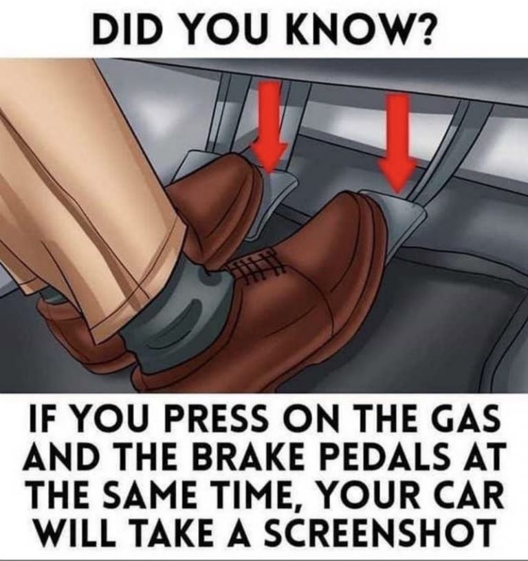 Did You Know? If You Press Gas And Brake Pedals At The Same Time Car
