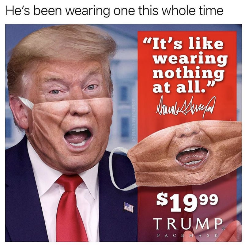 donald trump medical style face mask