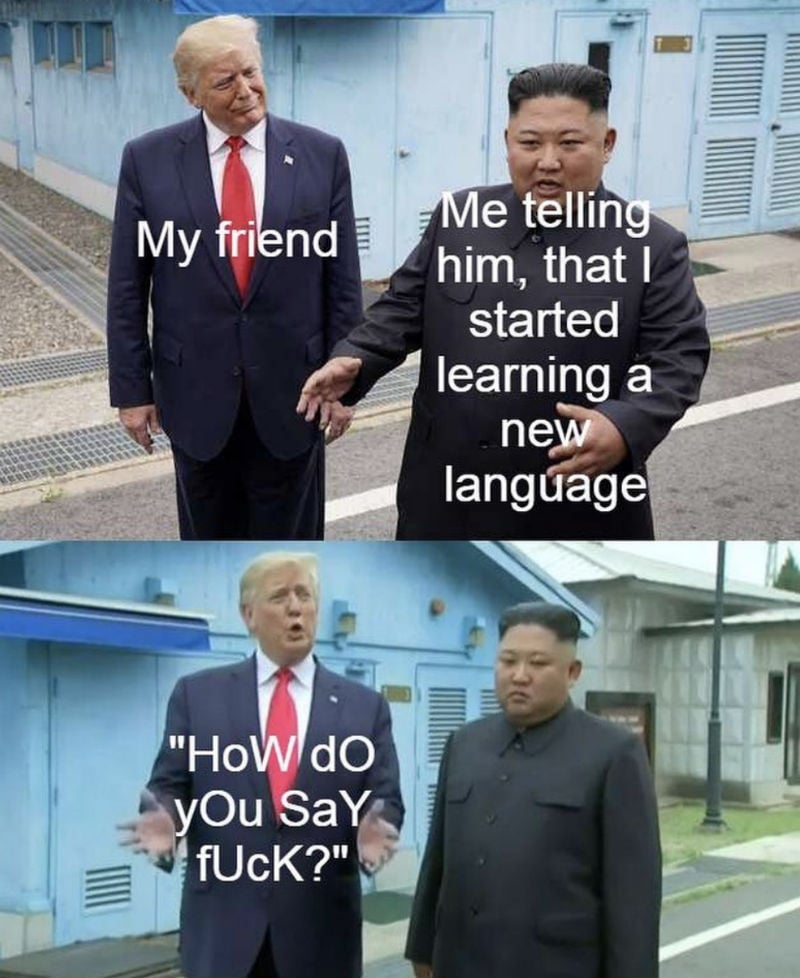 trump kim learning a new language 