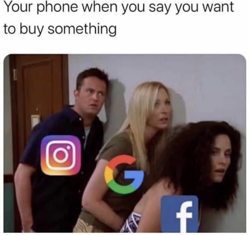your phone when you say you want to buy something 