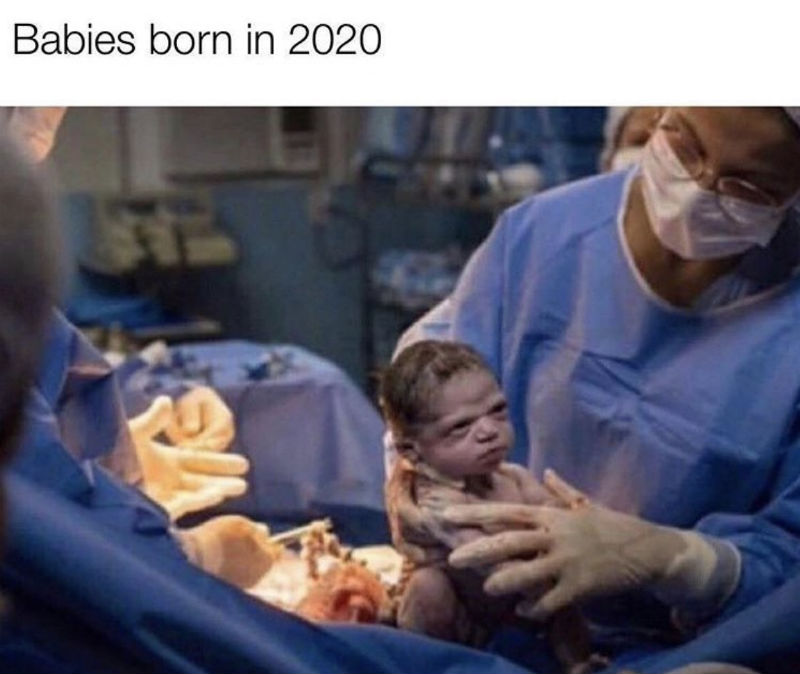 babies born in 2020 meme