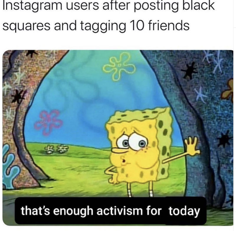 instagram users after posting black squares 