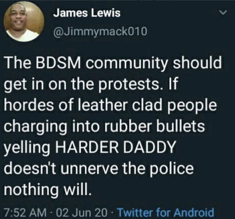 the bdsm community should get in on the protests 