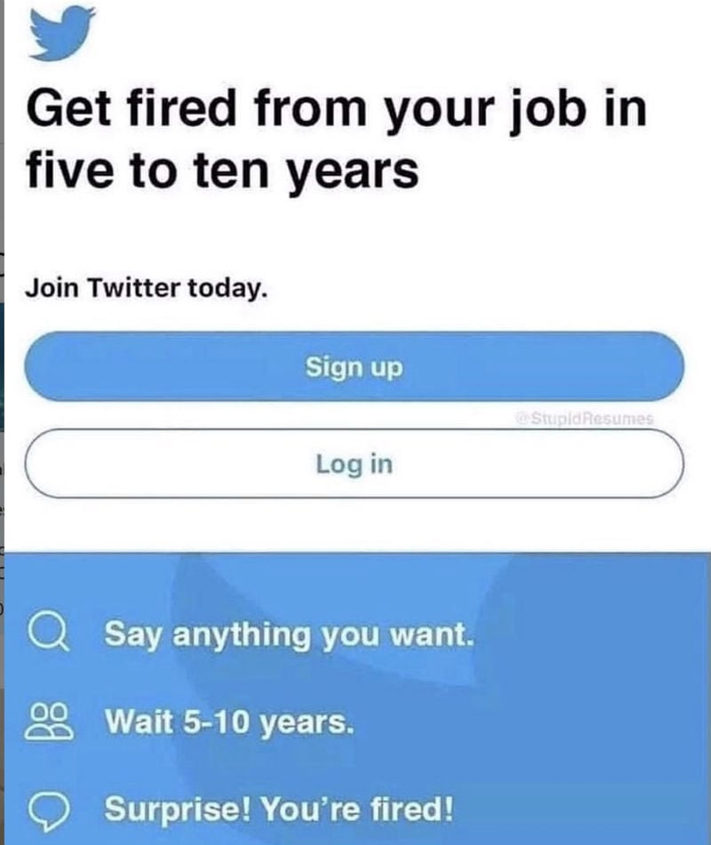 get fired from your job in 5 to 10 years meme