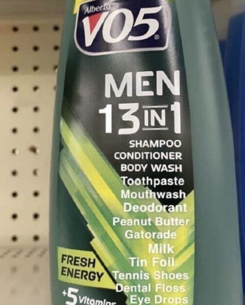 men 13 in 1 shampoo 