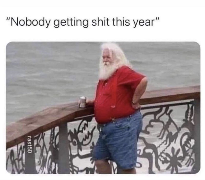 nobody getting shit this year 