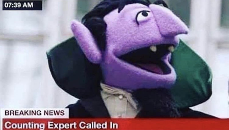 Counting Expert Called In - The Count 2020 Election Meme - Shut Up And